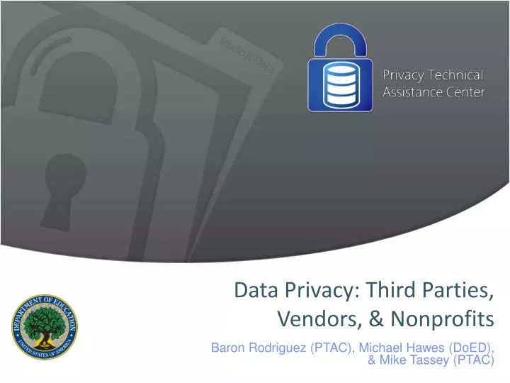 data privacy third parties vendors nonprofits