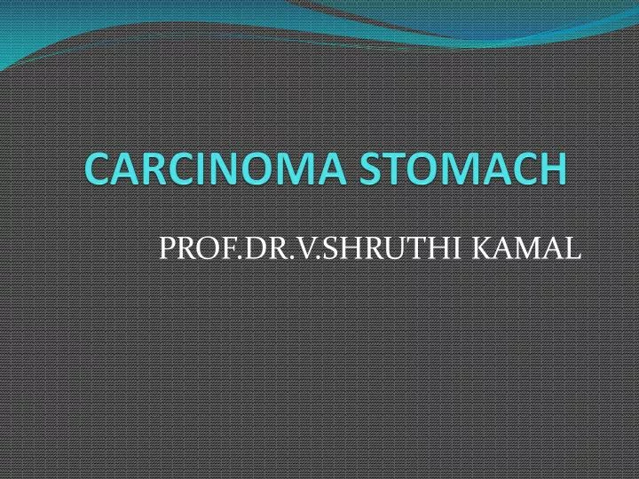 carcinoma stomach