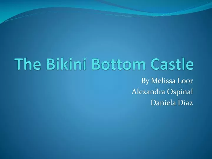 the bikini bottom castle