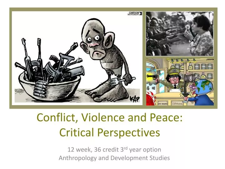 conflict violence and peace critical perspectives
