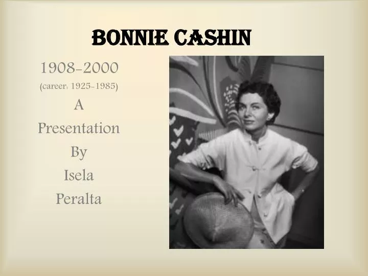 bonnie cashin