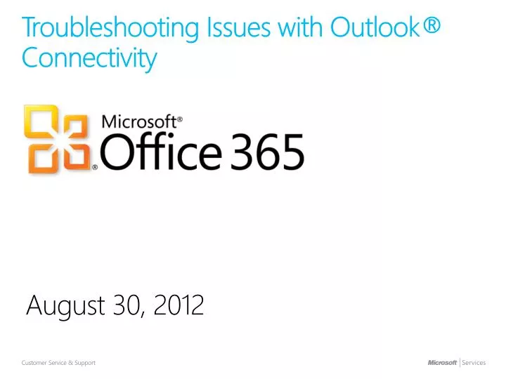 troubleshooting issues with outlook connectivity