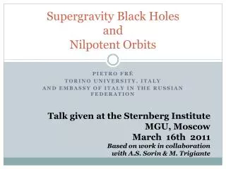 Supergravity Black Holes and Nilpotent Orbits