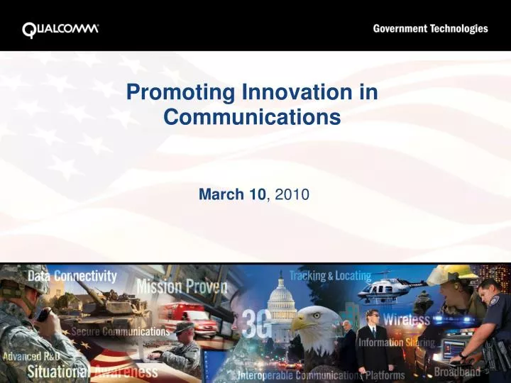 promoting innovation in communications
