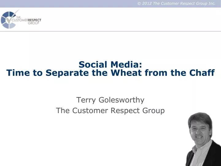 social media time to separate the wheat from the chaff