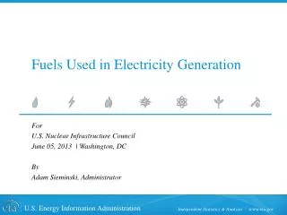 Fuels Used in Electricity Generation