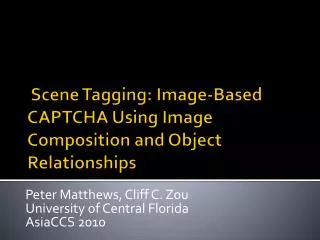 Scene Tagging: Image-Based CAPTCHA Using Image Composition and Object Relationships