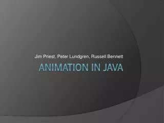 Animation in java