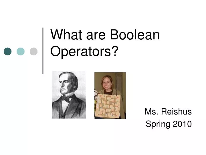 what are boolean operators