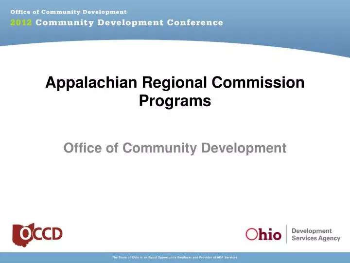 appalachian regional commission programs