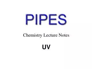 Chemistry Lecture Notes UV