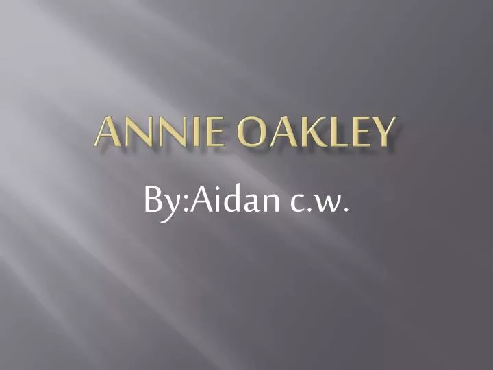 annie oakley