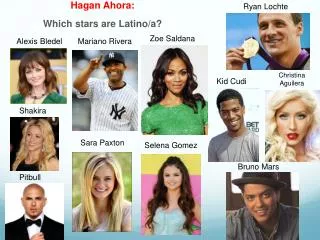 Hagan Ahora: Which stars are Latino/a?
