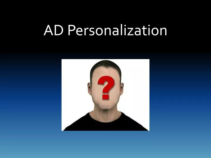 ad personalization
