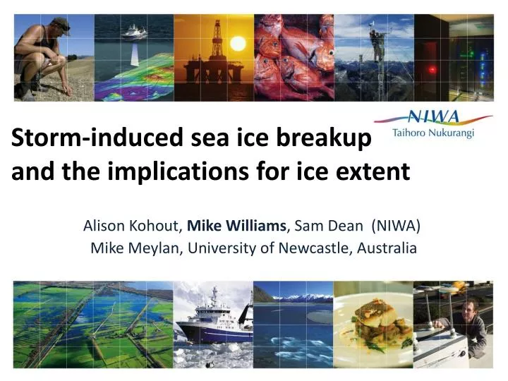 storm induced sea ice breakup and the implications for ice extent
