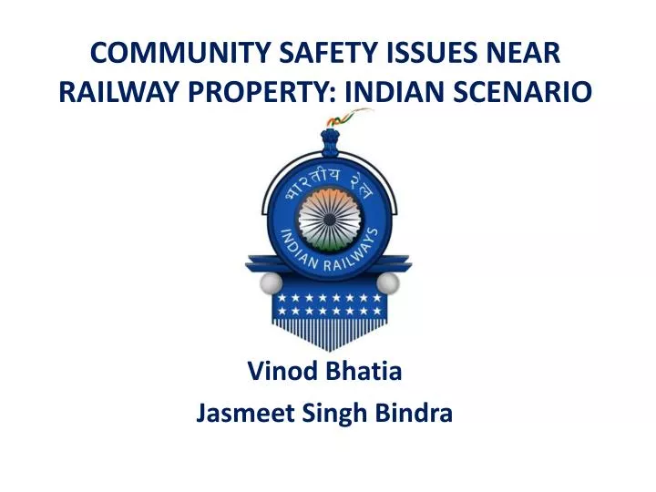 community safety issues near railway property indian scenario