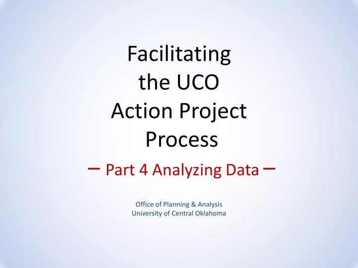 facilitating the uco action project process part 4 analyzing data