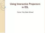 Using Interactive Projectors in ESL - slide 1