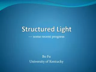Structured Light