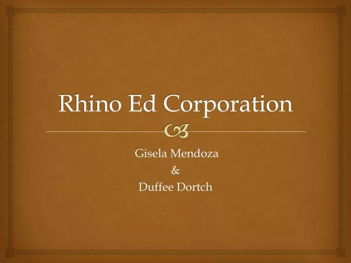 rhino ed corporation