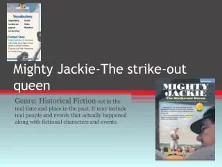 Mighty Jackie-The strike-out queen