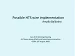 Possible HTS wire implementation 				Amalia Ballarino - slide 1