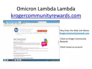Omicron Lambda Lambda krogercommunityrewards.com