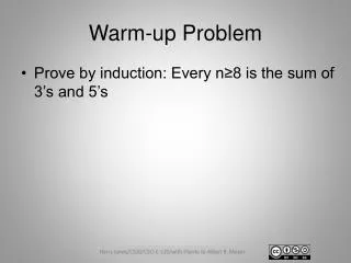 Warm-up Problem