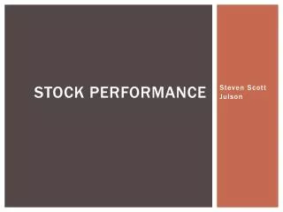 stock performance
