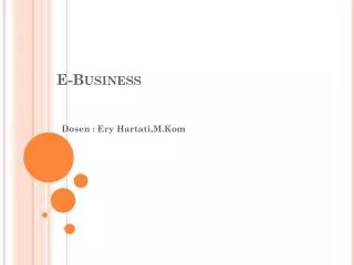 e business