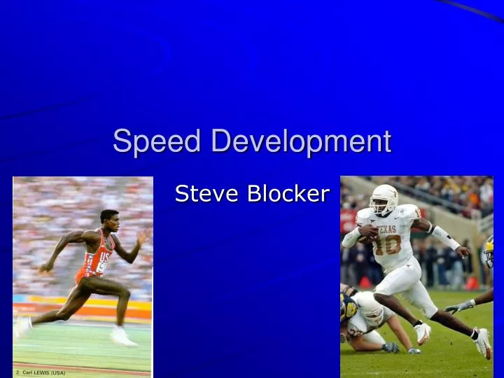 speed development