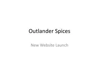 Outlander Spices