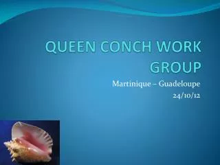 QUEEN CONCH WORK GROUP