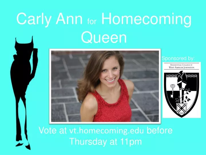 carly ann for homecoming queen