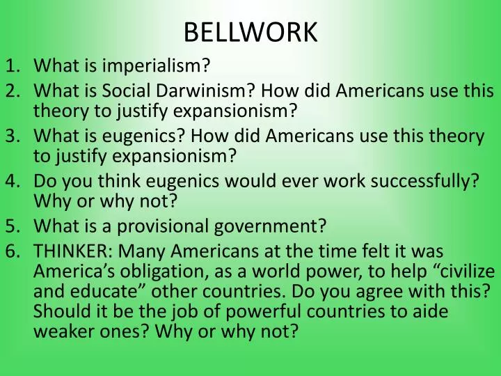 bellwork