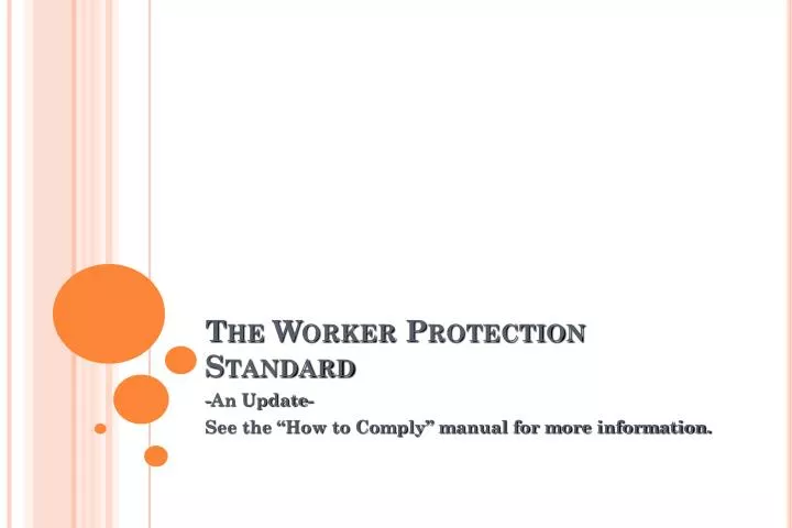 the worker protection standard