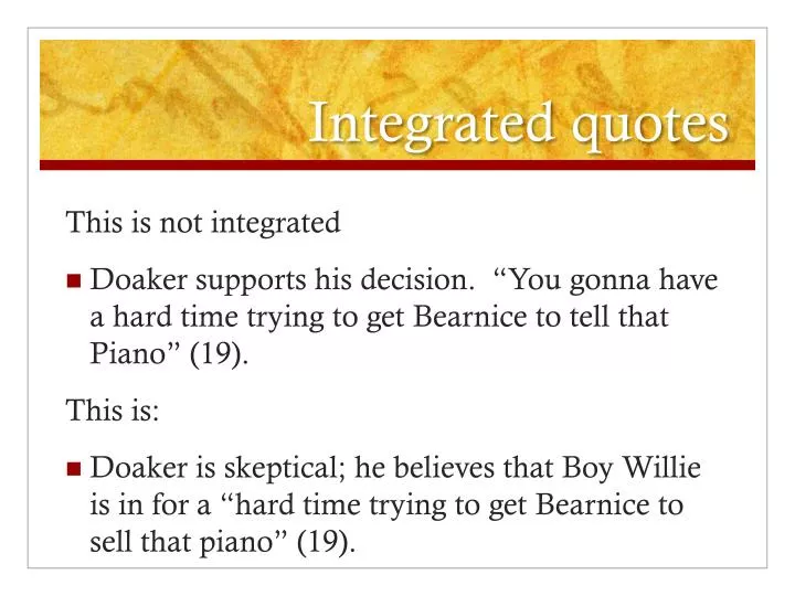integrated quotes
