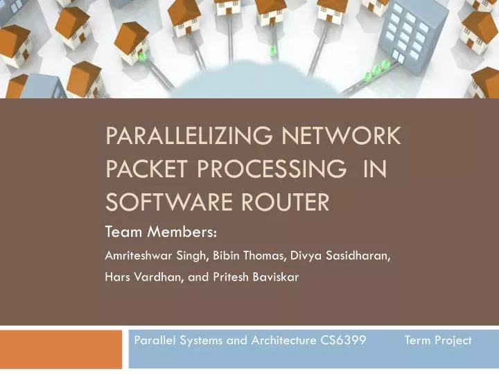 parallelizing network packet processing in software router