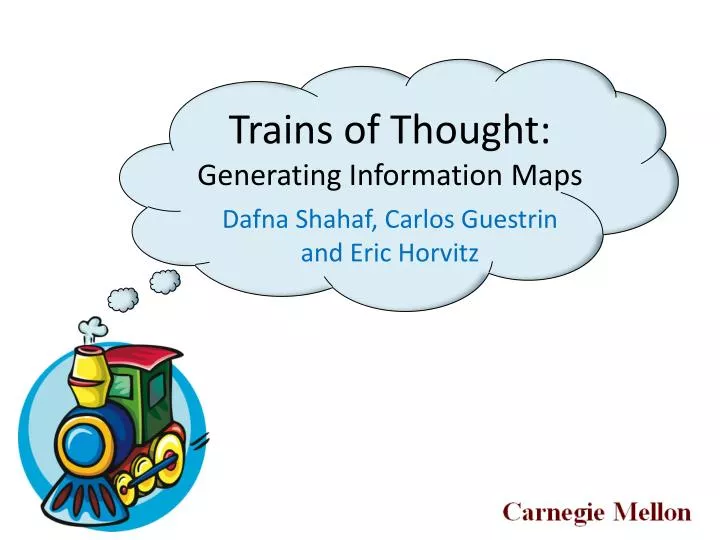 trains of thought generating information maps