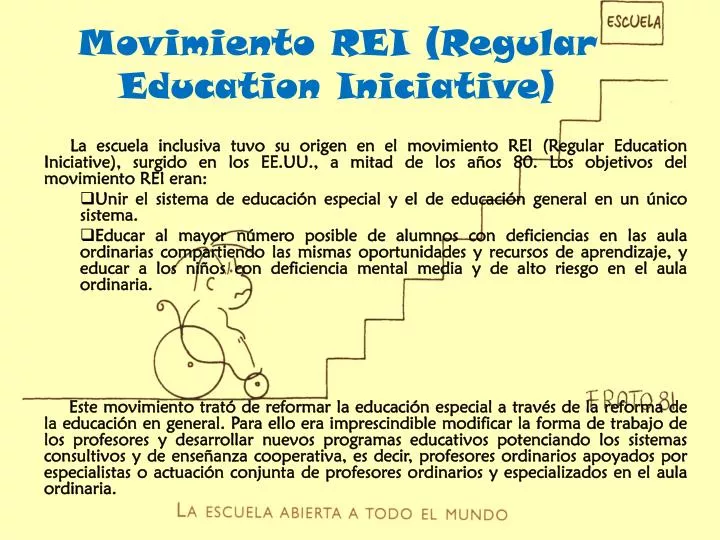 movimiento rei regular education iniciative