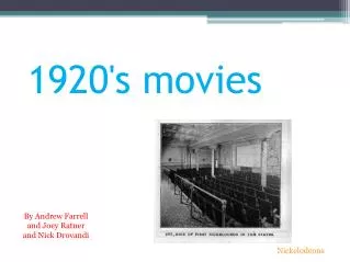 1920's movies