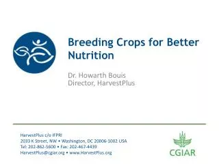 Breeding Crops for Better Nutrition