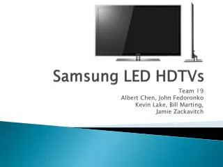 Samsung LED HDTVs
