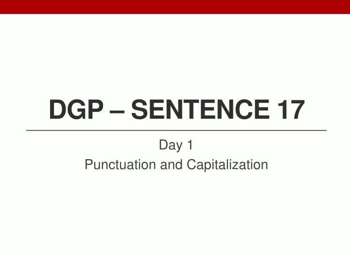 dgp sentence 17