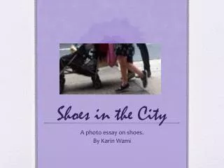 Shoes in the City
