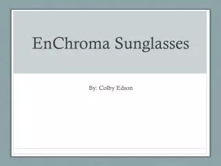 EnChroma Sunglasses