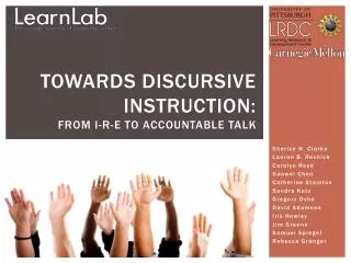Towards discursive instruction: from I-R-E to Accountable Talk