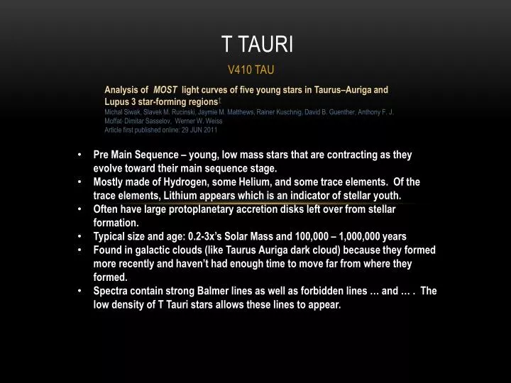 t tauri