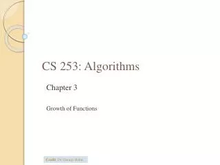 CS 253: Algorithms