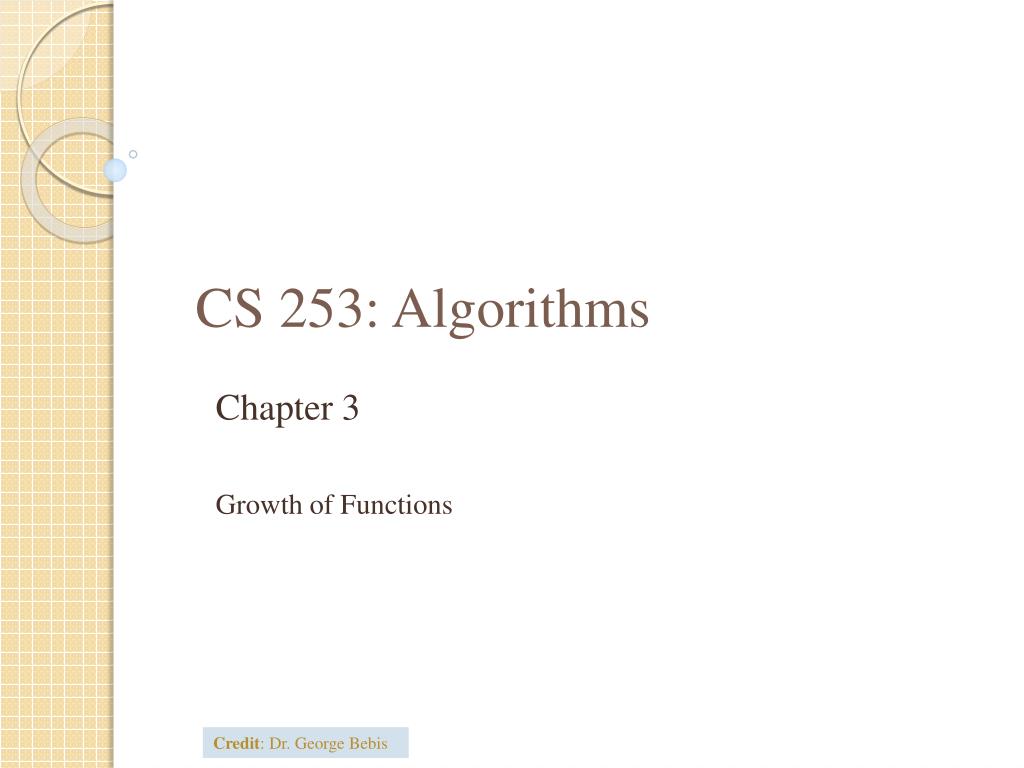 PPT - CS 253: Algorithms PowerPoint Presentation, free download - ID ...